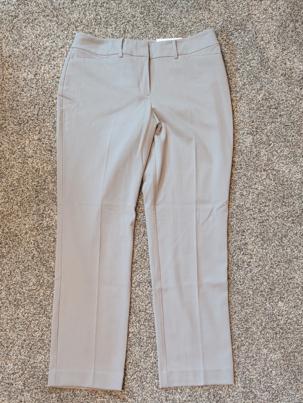 Ann Taylor Gray The Straight Curvy Fit Dress Pant